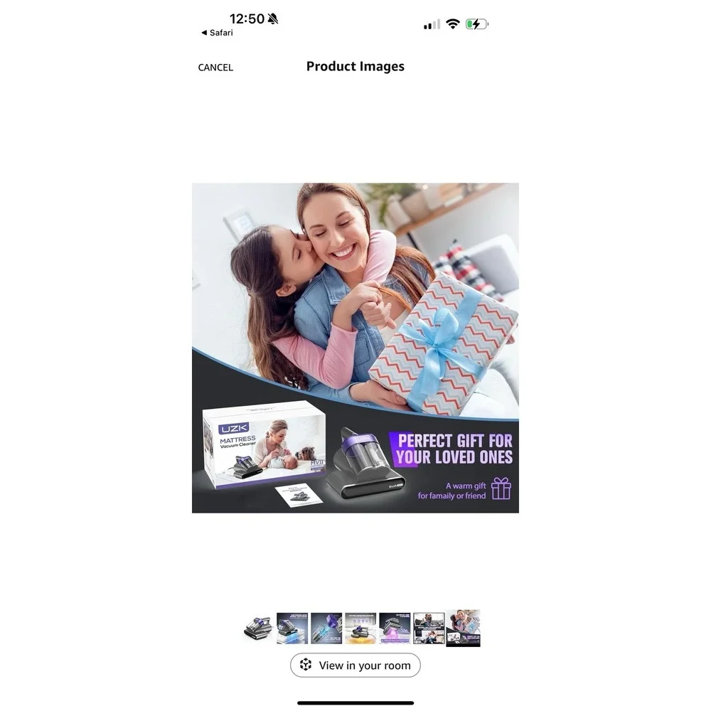 UZK MV11-01 Mattress Vacuum Cleaner, Corded, Light Purple MSRP: $250